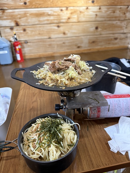 礼文島で作った豚の生姜焼き