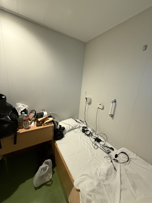 帰りのフェリーで利用したシングル個室とCPAP
